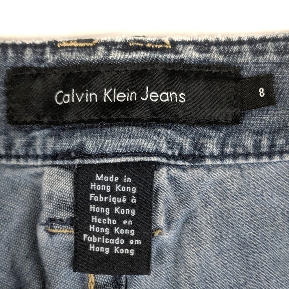 Calvin Klein Jeans Chambray Denim Shorts size 8 - Picture 2 of 7